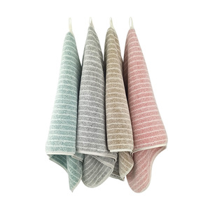 Toallas de coral con rayas de 35x75 cm, absorbentes y sin pelusas, para uso doméstico y hotelero. - Product Image 4