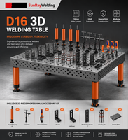 Table de soudage avec trous / Fixation modulaire pour soudage / Table de soudage industrielle / Table de soudage à gabarit / Banc de travail de soudage