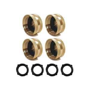 Tapón de latón de alta calidad con rosca hembra GHT de 3/4 pulgadas, tapón de cierre para manguera de jardín - Product Image 1