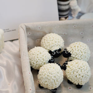 Ovejas tierra hecha a mano bordada felpa algodón orgánico Adorable respetuoso con el medio ambiente alivio del estrés juguete regalo perfecto para cualquier edad Piggy Bag - Product Image 3