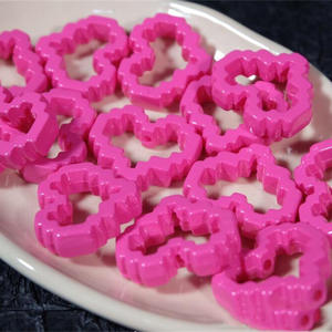 Cuentas Sueltas de Acrílico en Forma de Corazón, Multicolores, 30x26mm, para Manualidades, Accesorios de Joyería, Materiales Hechos a Mano - Product Image 3