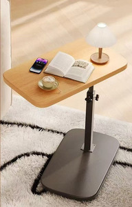 Wholesale Slide Under Couch Side <strong>Table</strong> Adjustable Laptop <strong>Table</strong> <strong>C</strong> Shaped End Side <strong>Table</strong> for Living Room Sofa Bed