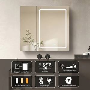 卸売スマート医学キャビネットミラー | 音声 + アプリコントロール | アンチフォグ | ホテルプロジェクトメーカー - Product Image 3