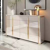 Nouvelle lumière italienne luxe entrée chaussures armoire grande capacité Foyer armoire chaussures entrée armoire de rangement