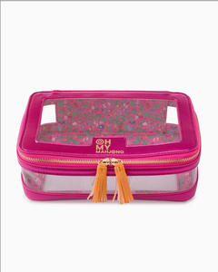 Tas Penyimpanan Poker Mahjong Modern Mewah Ramah Lingkungan Tahan Air Lipat Transparan PVC Gaya Amerika dengan Ritsleting Berumbai - Product Image 4