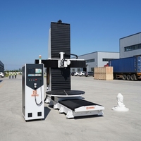 Máquina de Grabado Vertical de 5 Ejes con Cabezal Giratorio de 360 Grados, Función RTCP, Centro de Mecanizado CNC Vertical de 5 Ejes, Router CNC 3D de 5 Ejes