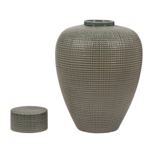 Vaso Decorativo in Ceramica Stile Ginger Jar con Coperchio, Moderno Vaso per Fiori per Soggiorno, Camera da Letto, Ufficio, Decorazione da Tavolo - Product Image 4