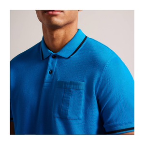 Camisetas de Poliéster/Algodón Transpirables de Alta Calidad con Cuello Redondo y Corte Ajustado, con Logotipo Personalizado para Pedidos al por Mayor, MOQ Bajo - Product Image 3