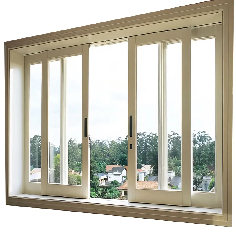 Finestre scorrevoli in UPVC singole in stile americano: Design impermeabile