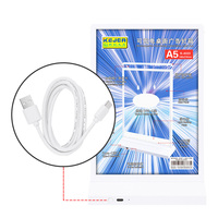 Panneau de table LED rechargeable en forme de T Kejea A5, éclairage lumineux pour la promotion des menus de comptoirs de petite taille