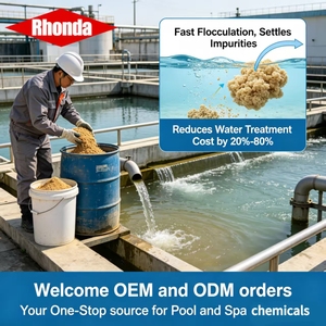 RHONDA Cloruro <span class=keywords><strong>de</strong></span> Polialuminio PAC en Polvo Al2O3 para Tratamiento <span class=keywords><strong>de</strong></span> Agua <span class=keywords><strong>de</strong></span> Piscinas, Floculante <span class=keywords><strong>de</strong></span> Alta Transparencia, Producto Químico <span class=keywords><strong>de</strong></span> Purificación - Product Image 2