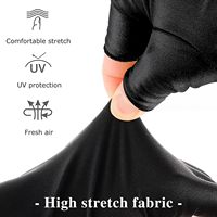 Demi-Doigt Anti Uv Gel Bouclier Gant Manucure Outil Nail Art Led Lampe Ongles Sèche Ultraviolet-proof Protéger Main Peau Gants