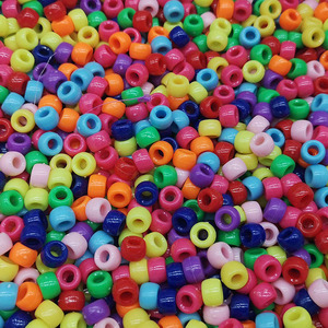 Cuentas Redondas de Resina Coloridas de 500g/bolsa, con Forma de Corazón, para Manualidades, con Orificio Grande, para Niños, para Hacer Pulseras y Collares - Product Image 2