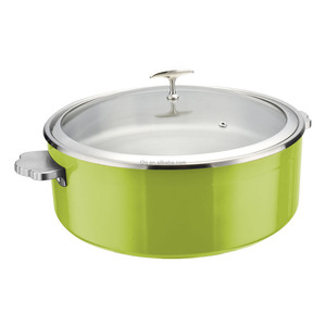 Green Stainless Steel Stock Pot <b>With</b> <b>Lid</b> Dual Handles Cooking <b>Pan</b> Kitchenware - Product Image 3