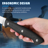 Couteau à fileter de pêche de haute qualité en alliage de titane TC4, lame de 8-9,9 pouces, écologique, pour droitier, manche en ABS, finition satinée, coffret cadeau