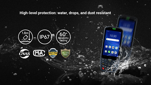 Seuic AUTOID10 <span class=keywords><strong>PDA</strong></span> portátil 4G 4,0 pulgadas IP67 Industrial impermeable Android 14 <span class=keywords><strong>Pda</strong></span> resistente 1D 2D escáner de código de barras láser - Product Image 6