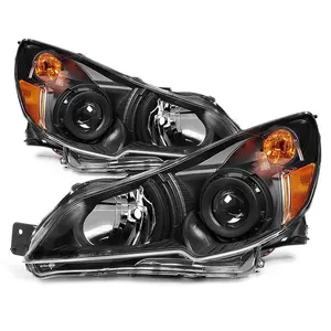 Auto Headlight Apply zu SUBARU OUTBACK LEGACY 2010 2011 2012 2013 2014 projektor schwarz scheinwerfer Head lampe