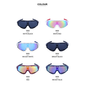 Gafas de Sol Deportivas Polarizadas UV400 con Marco de PC, Protección Solar para Ciclismo y Montañismo al Aire Libre, Unisex, Azules - Product Image 2