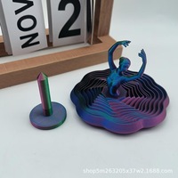 Figurine anti-stress rotative en plastique imprimée en 3D, ballerine de bureau, danseuse de doigt, best-seller des influenceurs