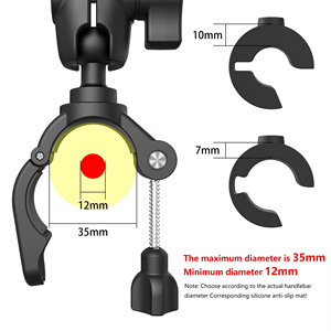 Nuevo Diseño de Soporte de Manillar para Bicicleta/Motocicleta para Cámaras de Acción Insta360 y <span class=keywords><strong>Hero</strong></span> 12/11/<span class=keywords><strong>10</strong></span>/9/8 1080p HD - Product Image 3