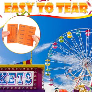 Les feuilles de billets de tombola contiennent ce panier d'enchère chinois Stub Billets de tombola pour les événements silencieux Collecte de fonds - Product Image 5