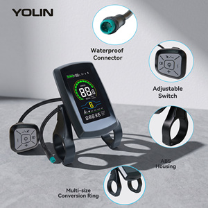 Pantalla LCD para Bicicleta Eléctrica YL-80C-C, Pantalla a Color <span class=keywords><strong>VA</strong></span> <span class=keywords><strong>de</strong></span> 3.0 Pulgadas, 36V 48V, Protocolo UART, IP65, Resistente al Agua, Accesorios para Bicicleta Eléctrica - Product Image 2
