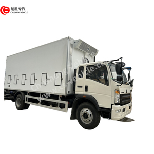 Camion de transport de poussins d'un jour HOWO 4X2 160hp avec groupe frigorifique importé, camion frigorifique pour livraison de volailles - Product Image 1