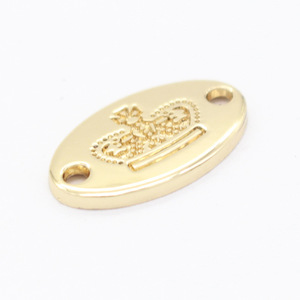 Accessoires de quincaillerie de qualité supérieure Logo gravé en alliage de zinc Étiquette en métal pour valise - Product Image 2