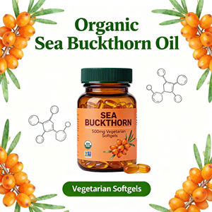 Капсулы с экстрактом облепихи (OEM&ODM), мягкие желатиновые капсулы с омега-7 для женщин среднего и пожилого возраста, антивозрастные. - Product Image 2