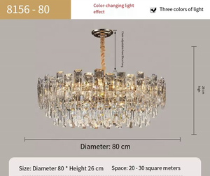 Lampadario Moderno di Lusso a LED in Cristallo Classico Lampada a Sospensione <span class=keywords><strong>per</strong></span> Villa Hotel Matrimoni <span class=keywords><strong>Soggiorno</strong></span> Luce Pendente ad Altezza Regolabile - Product Image 3