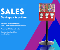 Distributeur automatique Triple tête, Machine à vendre automatique pour cadeaux carrés, bonbons, gadgets, capsules, nouvelles idées d'affaires, jouets