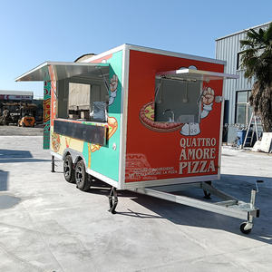 Remolque de cocina móvil cuadrado con certificación DOT CE, estructura de acero galvanizado, totalmente equipado para parrilla de hamburguesas, camión de comida rápida - Product Image 3