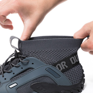 Chaussures de randonnée respirantes en maille tissée pour hommes, idéales pour la pêche en rivière, avec amorti, pour toutes les saisons (été comme hiver) - Product Image 2