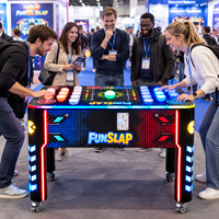 Machine de jeu LED à réaction rapide, à monnayeur, avec plusieurs boutons lumineux, pour salles de jeux et entreprises