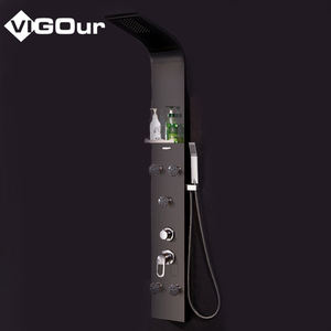 Système <span class=keywords><strong>de</strong></span> douche <span class=keywords><strong>de</strong></span> spa mural multifonctionnel moderne en acier inoxydable 304 Ensemble complet <span class=keywords><strong>de</strong></span> <span class=keywords><strong>salle</strong></span> <span class=keywords><strong>de</strong></span> <span class=keywords><strong>bain</strong></span> avec panneau <span class=keywords><strong>de</strong></span> douche à motif <span class=keywords><strong>de</strong></span> pluie - Product Image 6