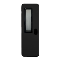 Porte d'entrée de camping-car de style européen JDA en alliage d'aluminium noir avec moustiquaire en maille diamantée et verre double vitrage pour camping-car, caravane, motorhome