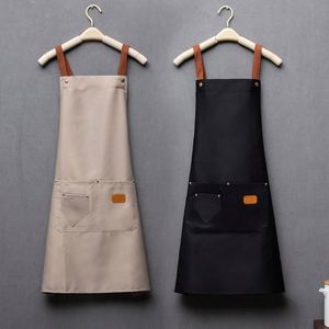 Women's Custom Printed Cotton Summer Work Bib <b>Apron</b> Waterproof Oil-Proof Thin Stain-Resistant Sustainable Durable High - Product Image 2