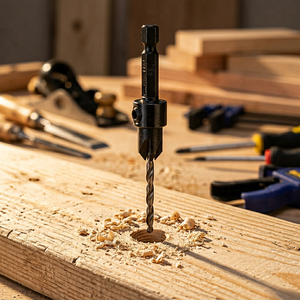 2026 Hex Shank 3mm-10mm HSS Wood <b>Drill</b> Set Woodworking Countersink Chamfer <b>Drill</b> <b>Bits</b> - Product Image 1