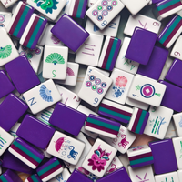 Juego de Mahjong Americano, 160 Piezas, 32 mm, 4 Capas, Melamina Verde Grabada, Fichas Portátiles de Lujo para Póker, Fiestas y Juegos Sociales