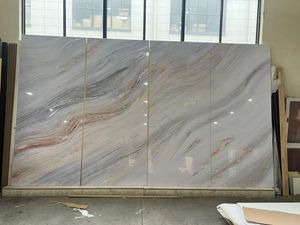 Paneles de Pared de <span class=keywords><strong>PVC</strong></span> con Diseño de Mármol UV de Maldivas, Planchas de <span class=keywords><strong>PVC</strong></span> Negras y Doradas, Placa de Mármol de <span class=keywords><strong>PVC</strong></span> - Product Image 4