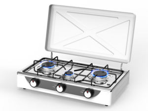 Hornilla Portátil Individual con Inversor, Cocina de Camping 3 en 1, <span class=keywords><strong>Estufa</strong></span> de Gas con Placa de Cerámica, Parrilla, Cocina de Exterior - Product Image 4