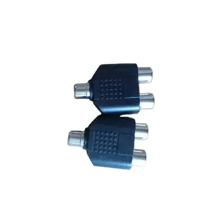 Adaptador divisor de Conector estéreo de 6,35mm, macho a doble conector de 6,35mm, doble conector de 6,5mm, Divisor de Cable Y Audio