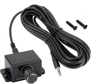 Kit de remplacement de bouton de <span class=keywords><strong>basse</strong></span> universel pour amplificateur avec télécommande, prise jack 3,5 mm et câble de connexion de 5 mètres - Product Image 4