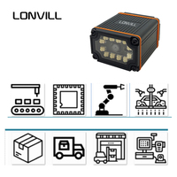 LONVILL Matriz de datos de alta velocidad Centro de Clasificación Industrial Ethernet con cable Código de inventario código de barras fijo Escáner 2D