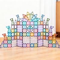 Juguetes Educativos Montessori Personalizados, Bloques de Construcción Magnéticos, Juego de Construcción de 100 Piezas, Fichas Magnéticas para Niños, Regalos de Navidad