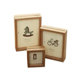 Wood frame decorative wall hanging frame Home Furnishing desktop decoration crafts