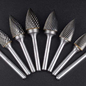 HUHAO 6mm rotativo strumento di carburo di intaglio punta di legno di taglio metallo Burr macinare eincisione fresa strumento abrasivo di alta qualità - Product Image 5