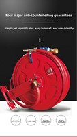 Enrouleur de Tuyau d'Incendie 20/25/30 Mètres ; Raccord de Lance d'Incendie pour Armoire d'Hydrant – Ensemble Complet de Tuyau Haute Pression pour Auto-secours