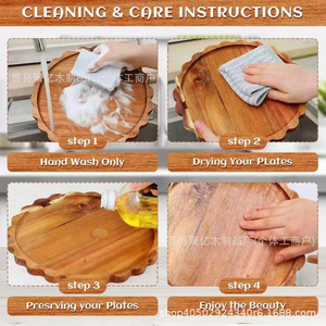 Wooden Lace Table <b>Tray</b> Natural Wood Color For Fruits Snacks Desserts Serving Hotel Coffee <b>Tea</b> Parties - Product Image 1