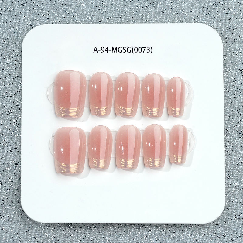 Almond Stiletto Square Coffin High Quality Gel Wear Nail Luxury Rhinestone False Nail Handmade Press on Nails